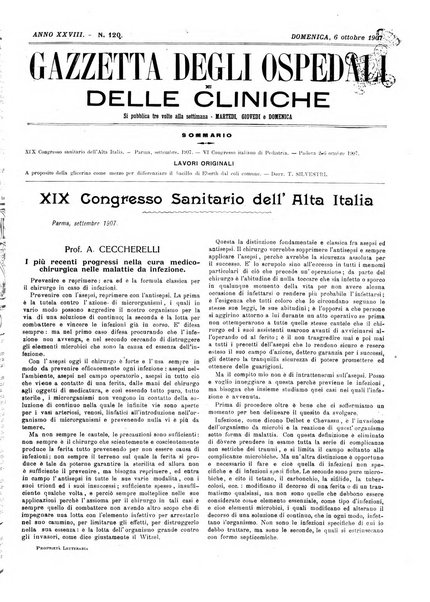 Gazzetta degli ospedali e delle cliniche