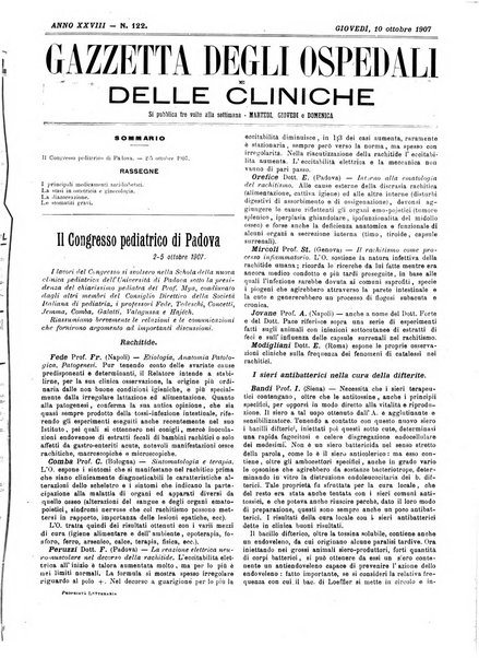 Gazzetta degli ospedali e delle cliniche