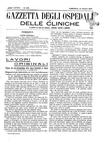 Gazzetta degli ospedali e delle cliniche