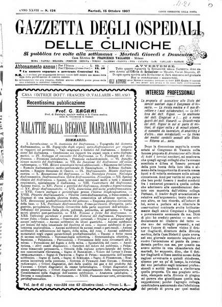 Gazzetta degli ospedali e delle cliniche