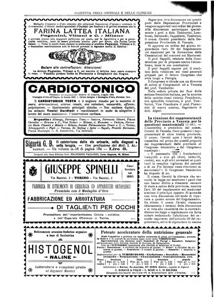 Gazzetta degli ospedali e delle cliniche