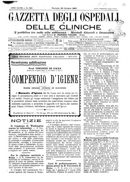 Gazzetta degli ospedali e delle cliniche