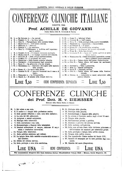 Gazzetta degli ospedali e delle cliniche