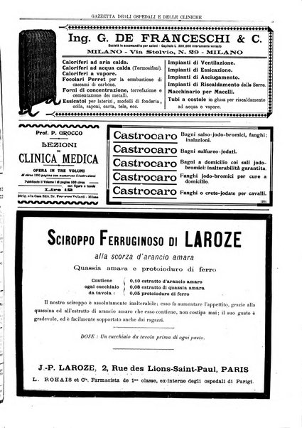 Gazzetta degli ospedali e delle cliniche