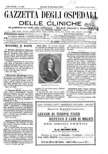 Gazzetta degli ospedali e delle cliniche