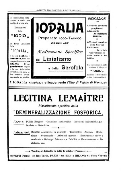 Gazzetta degli ospedali e delle cliniche