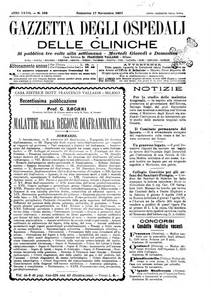 Gazzetta degli ospedali e delle cliniche