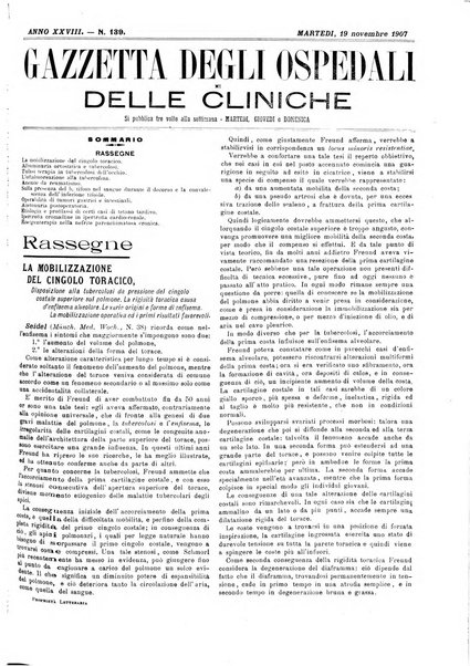 Gazzetta degli ospedali e delle cliniche