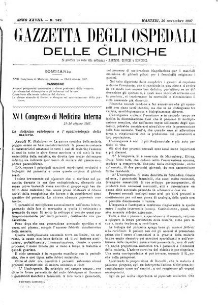 Gazzetta degli ospedali e delle cliniche