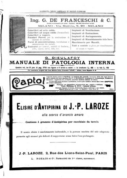 Gazzetta degli ospedali e delle cliniche