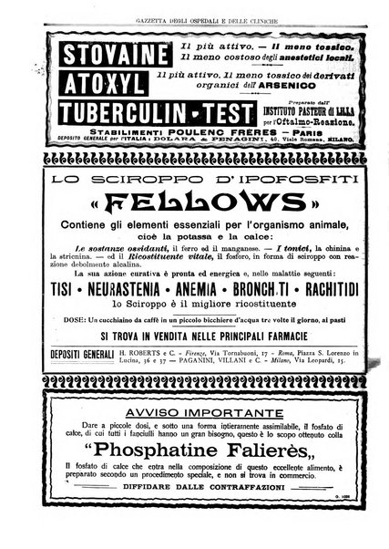 Gazzetta degli ospedali e delle cliniche
