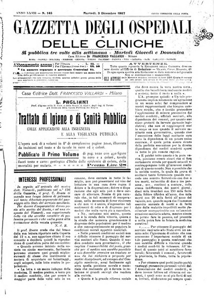 Gazzetta degli ospedali e delle cliniche