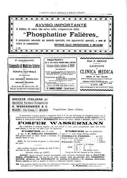 Gazzetta degli ospedali e delle cliniche