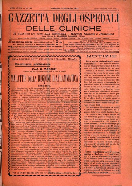 Gazzetta degli ospedali e delle cliniche