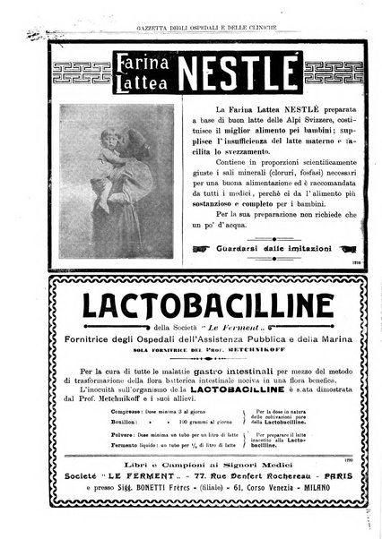 Gazzetta degli ospedali e delle cliniche