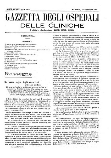 Gazzetta degli ospedali e delle cliniche