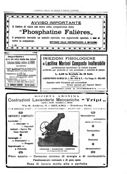 Gazzetta degli ospedali e delle cliniche