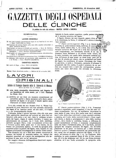 Gazzetta degli ospedali e delle cliniche