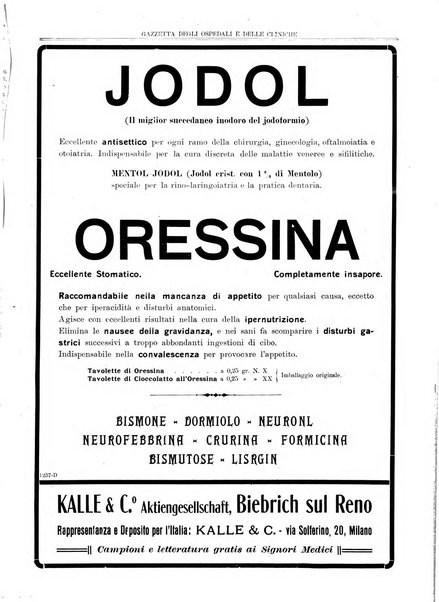 Gazzetta degli ospedali e delle cliniche