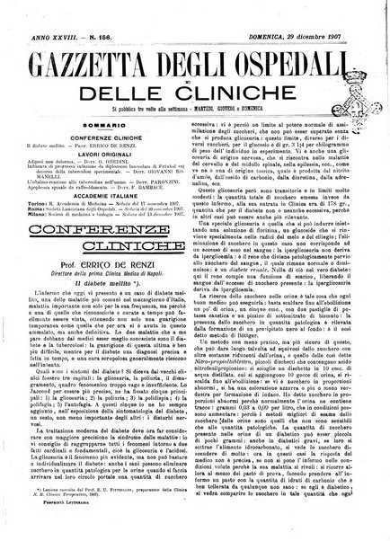 Gazzetta degli ospedali e delle cliniche