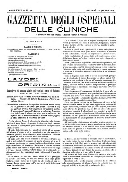 Gazzetta degli ospedali e delle cliniche