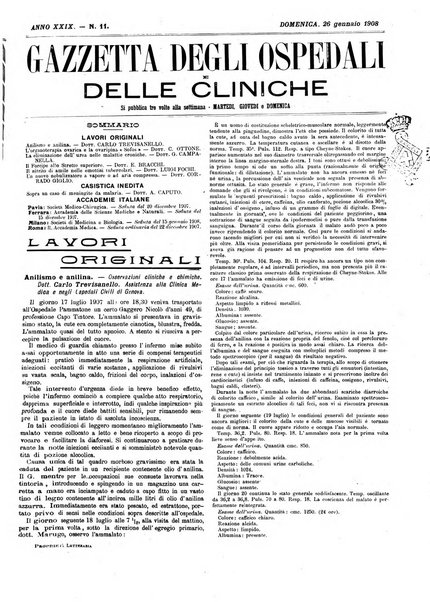 Gazzetta degli ospedali e delle cliniche