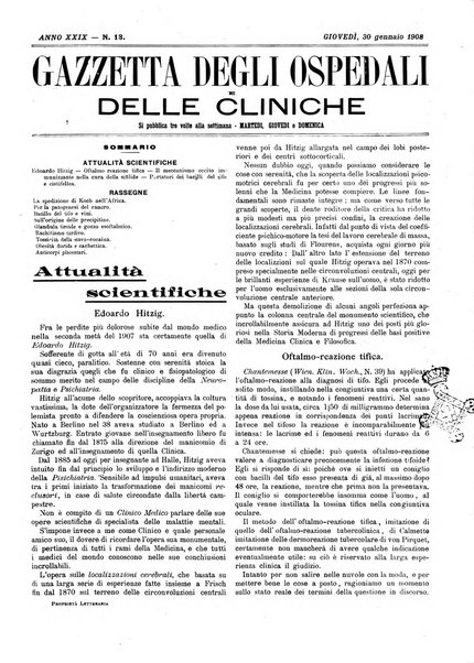 Gazzetta degli ospedali e delle cliniche