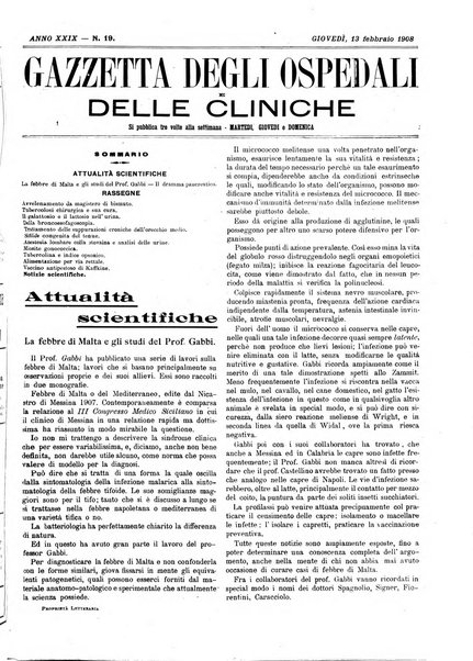 Gazzetta degli ospedali e delle cliniche