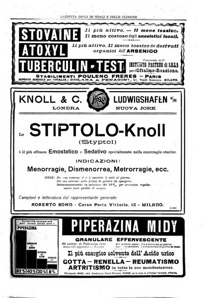 Gazzetta degli ospedali e delle cliniche