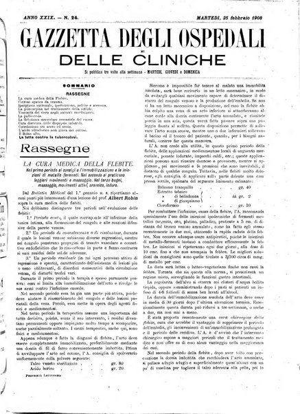 Gazzetta degli ospedali e delle cliniche