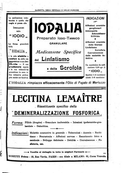 Gazzetta degli ospedali e delle cliniche