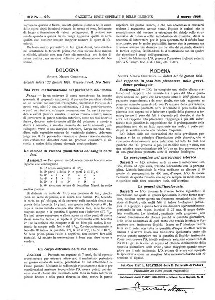 Gazzetta degli ospedali e delle cliniche