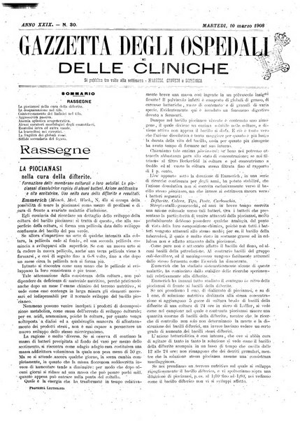 Gazzetta degli ospedali e delle cliniche