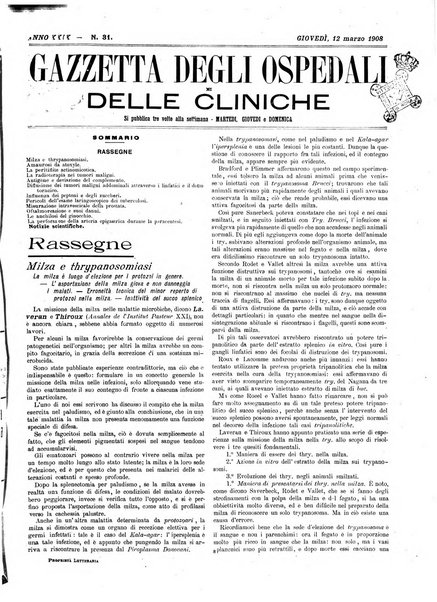 Gazzetta degli ospedali e delle cliniche