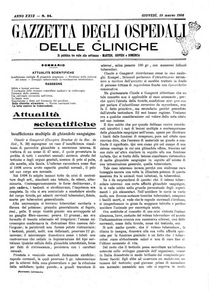 Gazzetta degli ospedali e delle cliniche