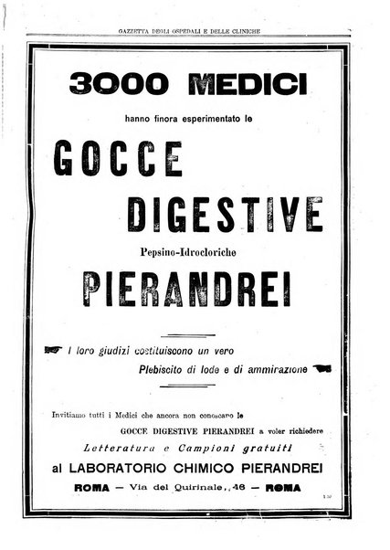 Gazzetta degli ospedali e delle cliniche