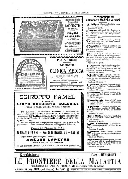 Gazzetta degli ospedali e delle cliniche