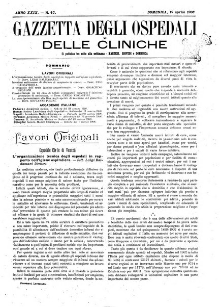 Gazzetta degli ospedali e delle cliniche