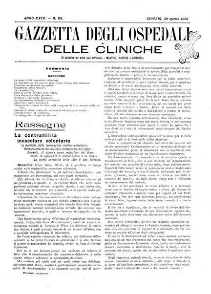 Gazzetta degli ospedali e delle cliniche