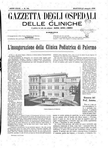 Gazzetta degli ospedali e delle cliniche