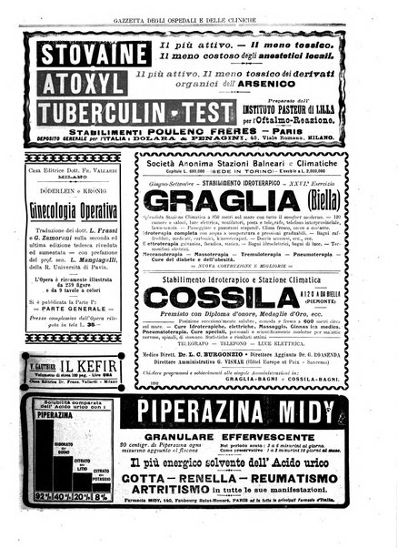 Gazzetta degli ospedali e delle cliniche