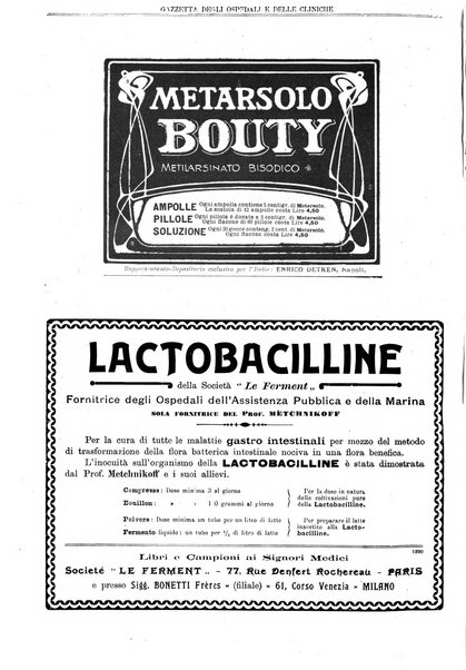 Gazzetta degli ospedali e delle cliniche