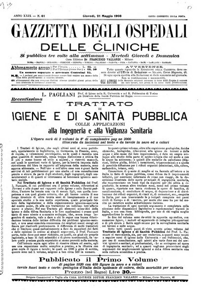 Gazzetta degli ospedali e delle cliniche