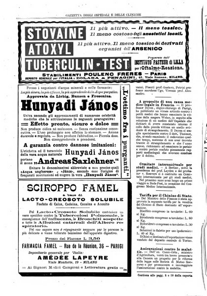 Gazzetta degli ospedali e delle cliniche