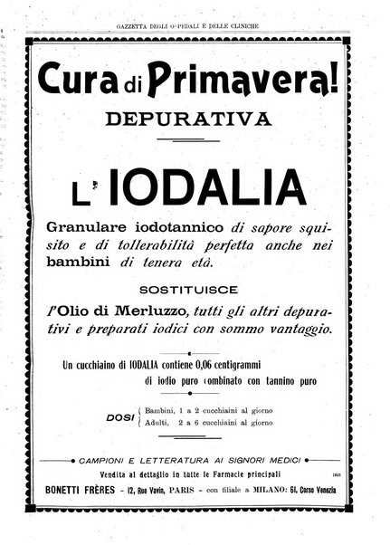 Gazzetta degli ospedali e delle cliniche