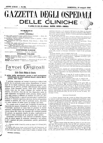 Gazzetta degli ospedali e delle cliniche