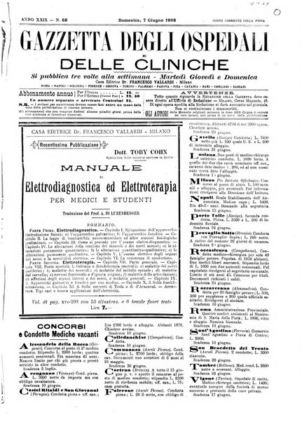 Gazzetta degli ospedali e delle cliniche