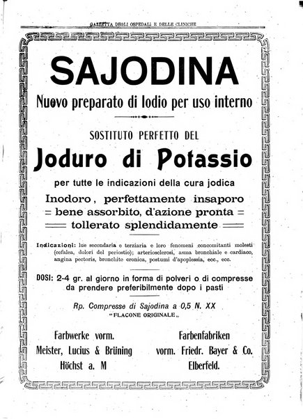 Gazzetta degli ospedali e delle cliniche