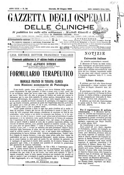 Gazzetta degli ospedali e delle cliniche