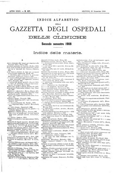 Gazzetta degli ospedali e delle cliniche